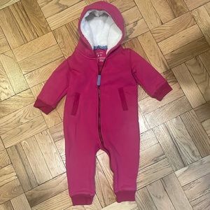 Baby Teddy fleece lined romper from Primary